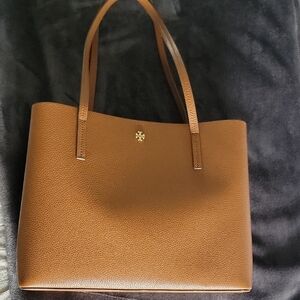 Tory Burch Brown Leather Tote Bag